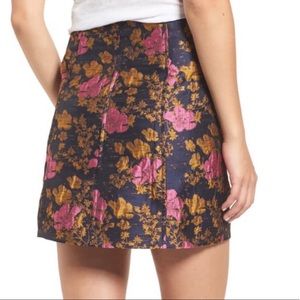 Floral High Waisted Mini Skirt